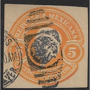 1900's Cutout 5 Ct. Orange - fine used (o)