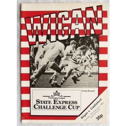 1983 programme Wigan v. Castleford, Challenge Cup