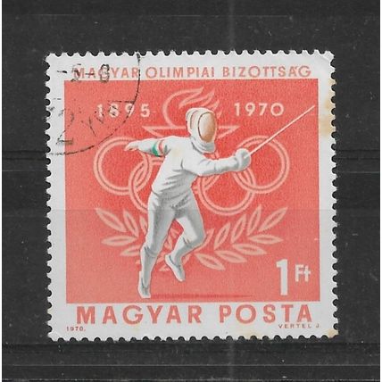Hungary.SG2547 1fo Fencing.Fine Used.Sept22