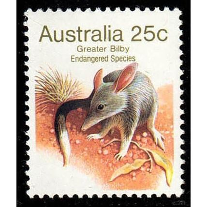 Australia 1981 Animal Endangered Species Bilby 25c MNH Stamp