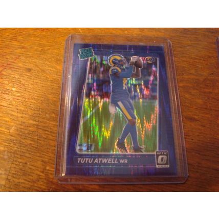2021 Donruss Optic, Pink Prizm/Purple Shock Prizm, TUTU ATWELL, Rams