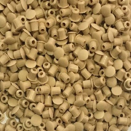 M5 DRILL HOLE COVER CAPS BLANKING HOLEFIX FURNITURE CARAMEL BROWN MUSTARD