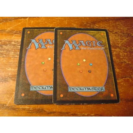 Magic The Gathering, MTG, 2-Cards, 1996, GRAVEBANE ZOMBIE, ex