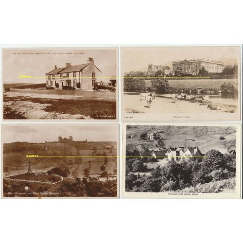 26 x Derbyshire, Some STREETS, early to more modern, New Mills, Lancaster bomber