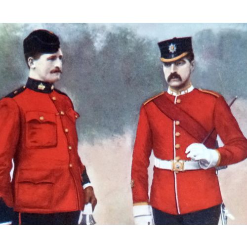 Antique Print Surrey Officers Boer War South Africa Military History Photo Litho