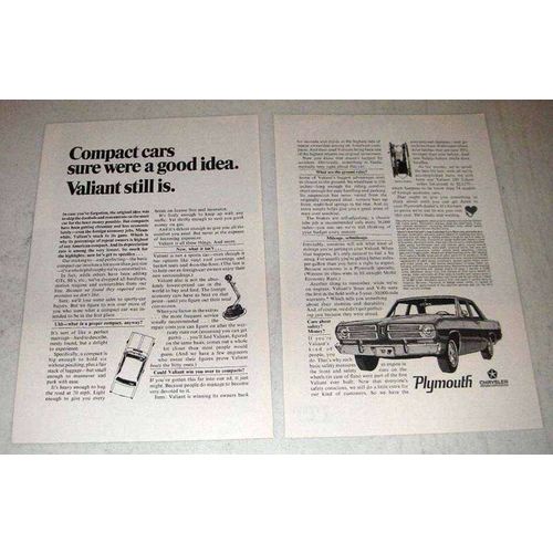 1967 Plymouth Valiant Ad - Compact Cars Good Idea
