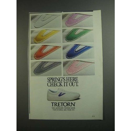 1984 Tretorn Tennis Shoe Ad - Check it Out