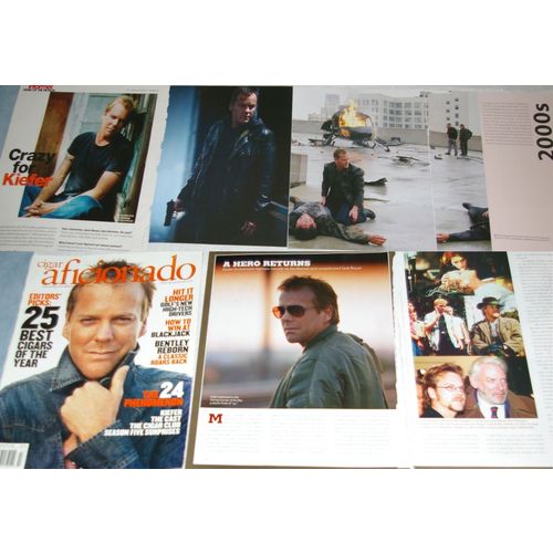 KIEFFER SUTHERLAND 33x Clippings Cover + 4x cards