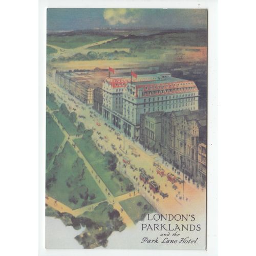 London's Parklands and the Park Lane Hotel Postcard