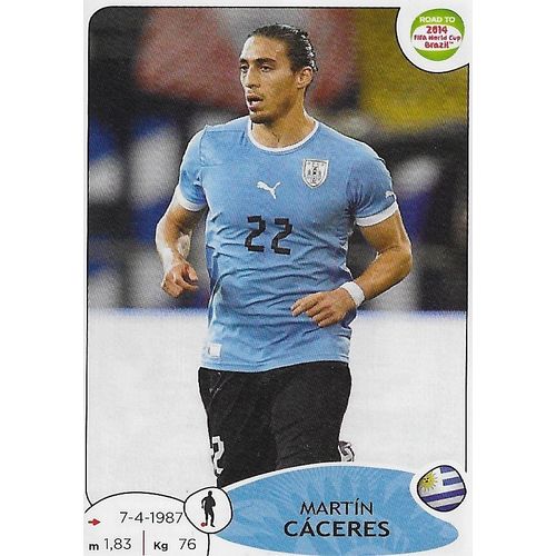 Panini's Road to FIFA World Cup Brazil 2014 Stickers: No.75 - Cáceres (Martín)