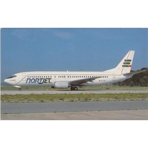 Nortjet Boeing B737 4Y0 Civil Aircraft Postcard (A20007)