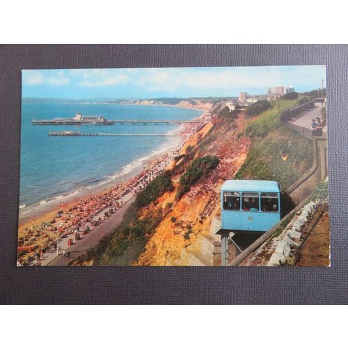 Bournemouth East Cliff & Cliff Lift, Dorset Postcard