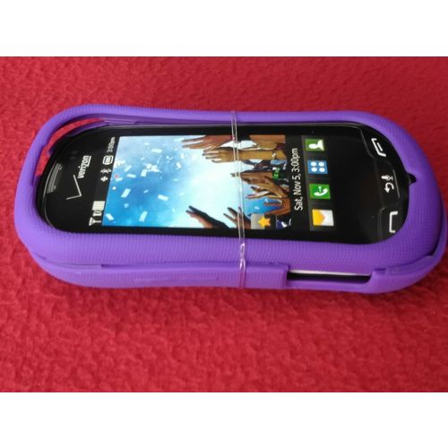Verizon Snap on Gel Cover Fits LG Extravert Verizon OEM Purple