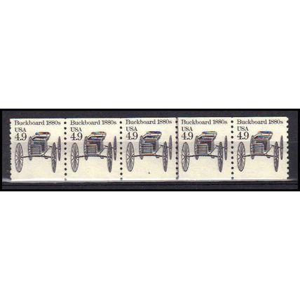 2124 4.9c Buckboard Very Fine MNH Dry Gum PNC 4/5 X0263