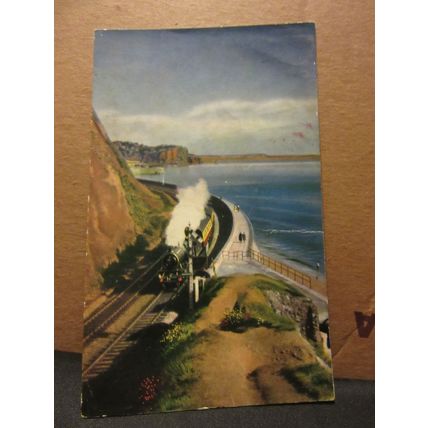 SEA WALL, TEIGNMOUTH, DEVON unused postcard by Jerome Dessain & Co. =
