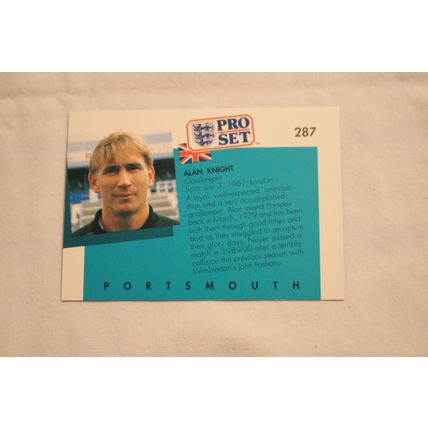 Alan Knight 1990/91 Pro Set NO. 287