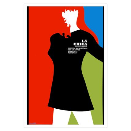 Decor movie Poster 4 film"La CHICA.The Girl"Fashion art.Perfect for boutique