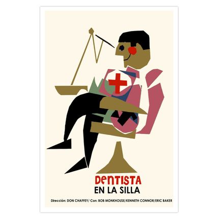 Movie Poster 4 film"DENTIST Chair"Perfect for Office or Gift to doctor.Decor Art