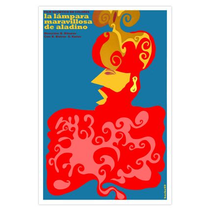 Spanish movie Poster 4 film"Aladdin Magical LAMP"Children.Aladino y la Lampara
