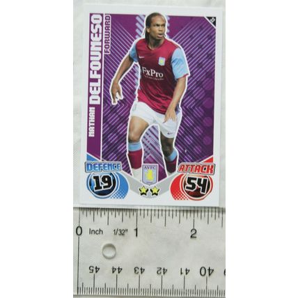 2010/11 Topps Match Attax Trading Card 33 Nathan Delfounseo, Aston Villa