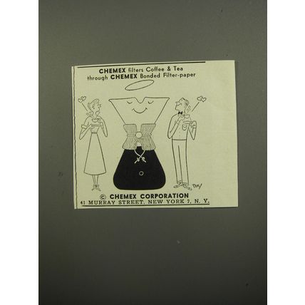 1951 Chemex Coffee Maker Advertisement