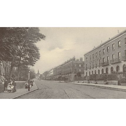St Pauls Road Place Canonbury London Postcard