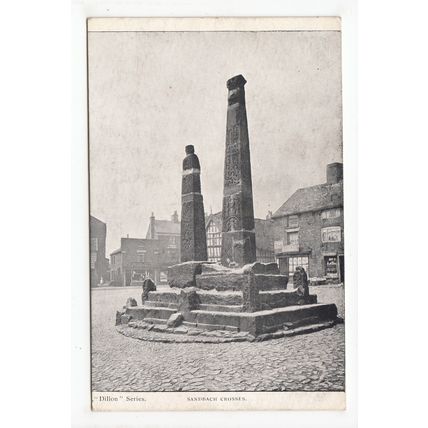 The Crosses Sandbach Postcard Cheshire Dillon Series