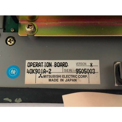 MITSUBISHI 40K901A-2,BN634A547G51,QY201,9 INCH MONOCHROME CRT DISPLAY,BM09DF,TN