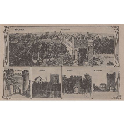 Zulpich Germany Bachtor Weiertof Mustertor WW1 Old Postcard