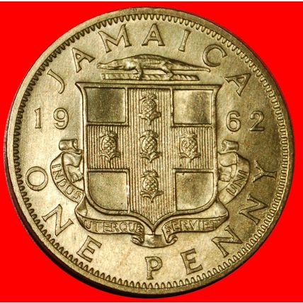 GREAT BRITAIN (1953-1963): JAMAICA★1 PENNY 1962! UNC LUSTRE★LOW START★NO RESERVE