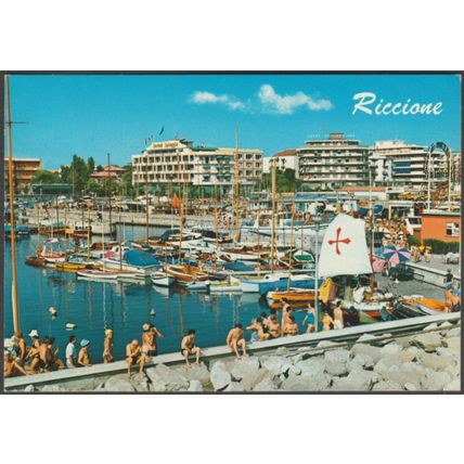 La Darsena, Riccione, c.1960s - Marcaccini Cartolina