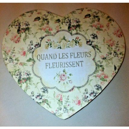 New Floral Paper Box In A Box - Love Heart Shaped - Valentine Day Gifts