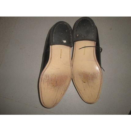 Gleneagles all leather shoe 8.5 Black brogue welted leather sole office wedding