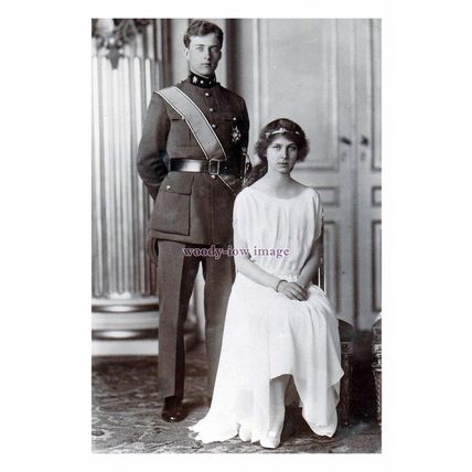 rs1686 - Duke of Brabant with Princess Jose Marie of Belgium - print 6x4