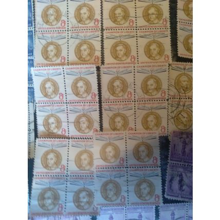 62 2x2 Blocks 248 7 Varieties Stamps USA Used Lot Vintage 50+Years Old Low Price