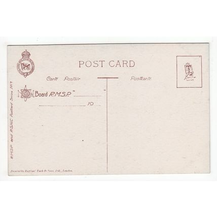 Guaruja Praia De Banhos Santos Brazil Art Postcard Tucks Royal Mail Steam Co