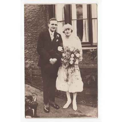 Bride & Groom Wedding Couple Postcard WC211