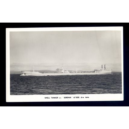 TA0875 - Shell Oil Tanker -Serenia - postcard