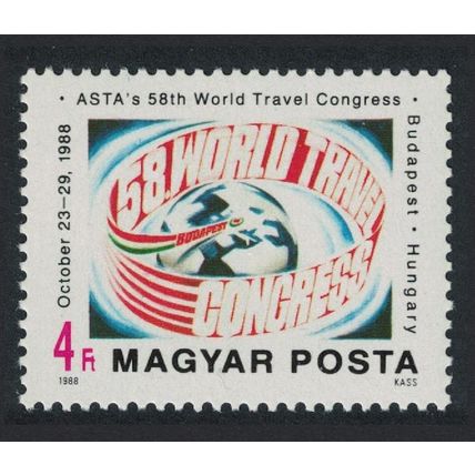 Hungary 58th American Society of Travel Agents Congress Budapest 1988 MNH