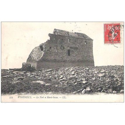 62 - Wimereux - le fort à marée basse