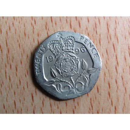 GB 1996 Elizebeth II Decimal 20p Coin