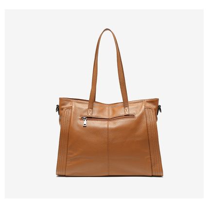 Genuine Leather Women Trendy Hobo Bag Shoulder Handbag Brown