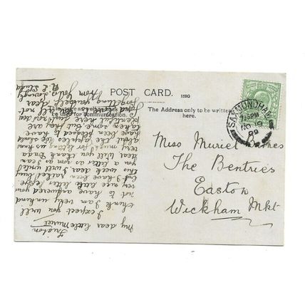 Friston Village, Suffolk, RP Postcard.