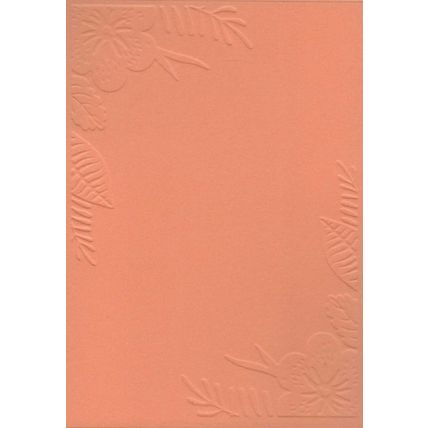 A6 Embossed Card. 10 Sheets. Floral. Cardmaking Scrapbooking Crafts