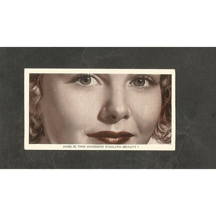 Cigarette Card Ardath Who is This ? 1936 Film Stars #1 Elizabeth Allan