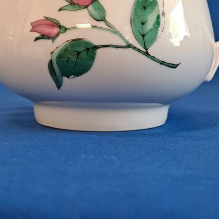 Vintage Easterling RADIANCE CREAMER Pink Rose 12oz Gold Trim Bavaria Germany