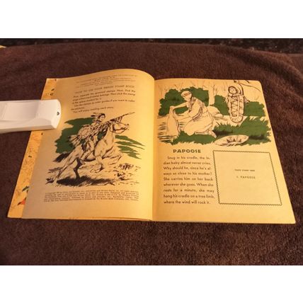Little Golden Book Indian Stamps By Edward Huberman (A) Edition 1957 No Stamps