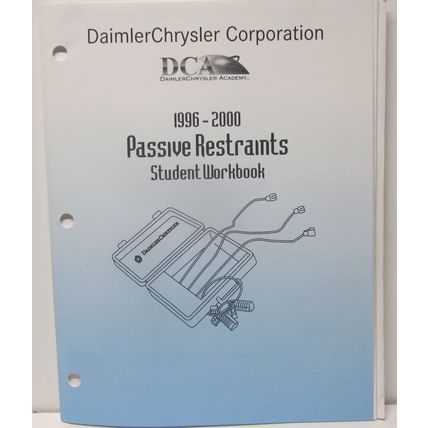 l1995 – 2000 Chrysler Passive Restraints Student Workbook