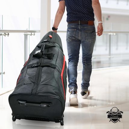 Golf Travel Bags for Airlines with Wheels, Hard Case Top, 1680D Ballistic Nylon,