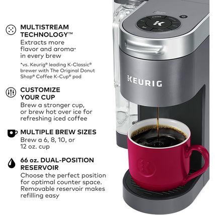 Keurig K-Supreme Single Serve K-Cup Pod Coffee Maker, Multistream Technology, 4
